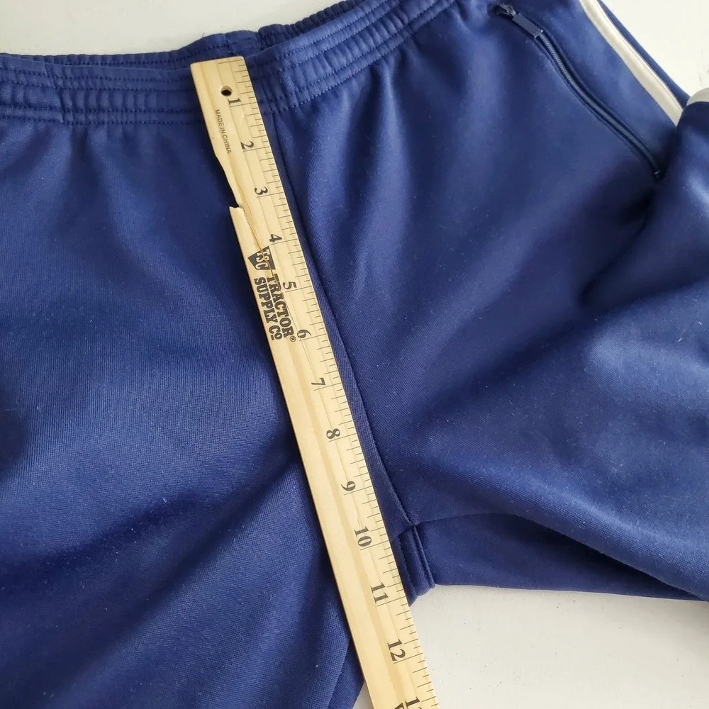 Vintage Adidas Team USA Track Pants Blue White Stripes Mens Large Olympic Sporty